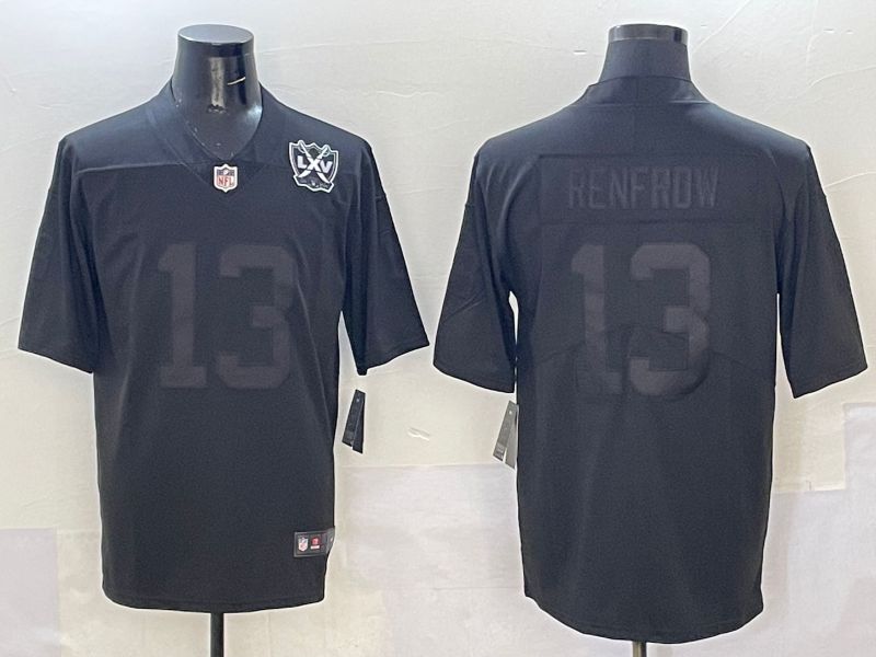 Men 2025 Oakland Raiders #13 Renfrow Black Nike Limited NFL Jersey style 2